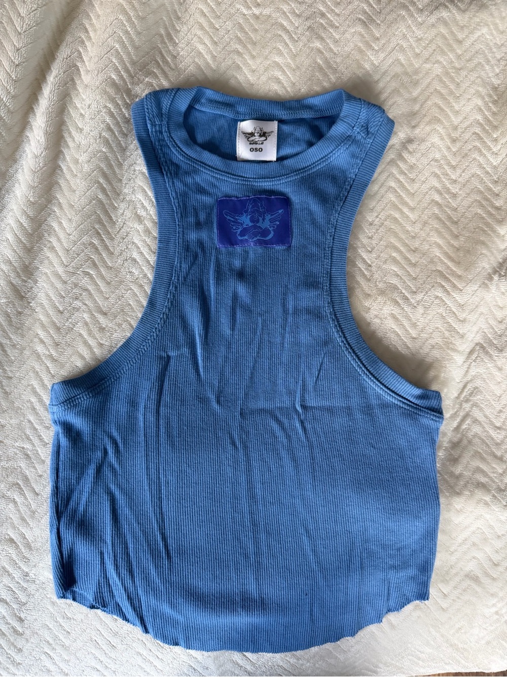 Boys Lie Blue Ribbed Tank